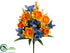 Silk Plants Direct Daffodil, Iris, Forsythia, Astilbe, Grass Bush - Yellow Orange - Pack of 6