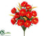 Silk Plants Direct Poppy, Lupine Bush - Orange Two Tone - Pack of 6