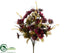 Silk Plants Direct Wild Daisy, Wheat, Berry Bush - Eggplant Two Tone - Pack of 12