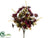 Wild Daisy, Wheat, Berry Bush - Brick Gold Burgundy Brick Eggplant Two Tone - Pack of 12