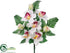 Silk Plants Direct Cymbidium Orchid, Rose Bud Bush - White Orchid - Pack of 12
