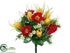 Silk Plants Direct Anemone, Tulip Bush - Red Yellow - Pack of 12