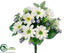 Silk Plants Direct Daisy, Anemone Bush - Cream Lavender - Pack of 12