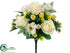 Silk Plants Direct Rose, Anemone Bush - Cream Yellow - Pack of 12
