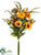 Sunflower, Poppy, Yarrow Bouquet - Yellow Green - Pack of 6