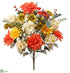 Silk Plants Direct Dahlia, Hydrangea Bush - Flame Yellow - Pack of 6