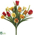 Silk Plants Direct Tulip, Crocus Bush - Yellow Talisman - Pack of 12