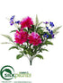 Silk Plants Direct Peony, Daisy Bush - Beauty Purple - Pack of 12