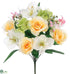 Silk Plants Direct Amaryllis, Rose Bush - Yellow Mixed - Pack of 12