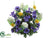 Iris, Cone Hydrangea, Anemone Bush - Blue White - Pack of 6