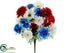 Silk Plants Direct Cherry Blossom, Poppy, Daisy Bush - Mixed - Pack of 12