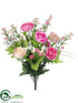 Silk Plants Direct Ranunculus, Daisy Bush - Pink Cream - Pack of 12