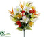Silk Plants Direct Protea, Anthurium, Orchid Bush - Cream Yellow - Pack of 6