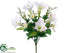 Silk Plants Direct Easter Lily, Daisy Bush - White - Pack of 12