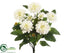 Silk Plants Direct Zinnia Bush - Cream - Pack of 12