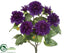 Silk Plants Direct Zinnia Bush - Purple - Pack of 12