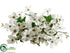 Silk Plants Direct Dogwood Candle Ring Centerpiece - White - Pack of 4