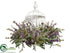 Silk Plants Direct Lavender Birdcage Centerpiece - Lavender - Pack of 1