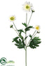 Silk Plants Direct Daisy Spray - White - Pack of 12