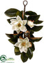 Silk Plants Direct Magnolia Teardrop - Cream - Pack of 6