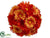 Gerbera Daisy Kissing Ball - Orange Two Tone - Pack of 12