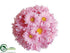 Silk Plants Direct Gerbera Daisy Kissing Ball - Pink - Pack of 12