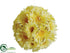 Silk Plants Direct Gerbera Daisy Kissing Ball - Yellow - Pack of 12