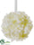 Hydrangea Kissing Ball - White - Pack of 12
