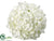 Hydrangea Kissing Ball - White - Pack of 4