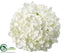 Silk Plants Direct Hydrangea Kissing Ball - White - Pack of 4