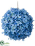 Silk Plants Direct Hydrangea Orb - Blue - Pack of 4