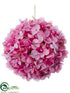 Silk Plants Direct Hydrangea Orb - Pink - Pack of 4