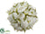 Peony Kissing Ball - White - Pack of 2