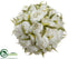 Silk Plants Direct Peony Kissing Ball - White - Pack of 2