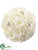 Rhinestone Rose Ball - Cream - Pack of 3