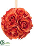 Silk Plants Direct Rose Kissing Ball - Brick - Pack of 6