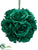 Rose Kissing Ball - Green Emerald - Pack of 6