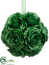 Silk Plants Direct Rose Kissing Ball - Green - Pack of 6