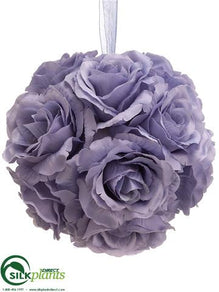 Rose Kissing Ball - Lavender - Pack of 6