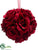 Rose Kissing Ball - Red - Pack of 6