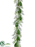 Silk Plants Direct Lily, Tweedia, Fern Garland - White - Pack of 4