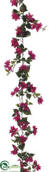 Silk Plants Direct Bougainvillea Garland - Violet - Pack of 6