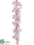 Silk Plants Direct Cherry Blossom Garland - Pink - Pack of 2