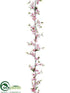 Silk Plants Direct Cherry Blossom Garland - Pink Two Tone - Pack of 12