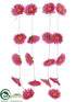 Silk Plants Direct Gerbera Daisy Garland - Pink Hot - Pack of 6