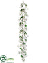 Silk Plants Direct Dogwood Garland - White - Pack of 2