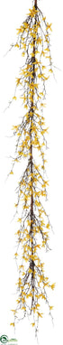 Silk Plants Direct Forsythia Garland - Yellow - Pack of 4