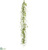 Silk Plants Direct Jasmine, Berry Garland - White Green - Pack of 4