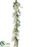 Silk Plants Direct Lilac Garland - Green Cream - Pack of 2