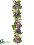 Silk Plants Direct Lilac Garland - Lavender Green - Pack of 2